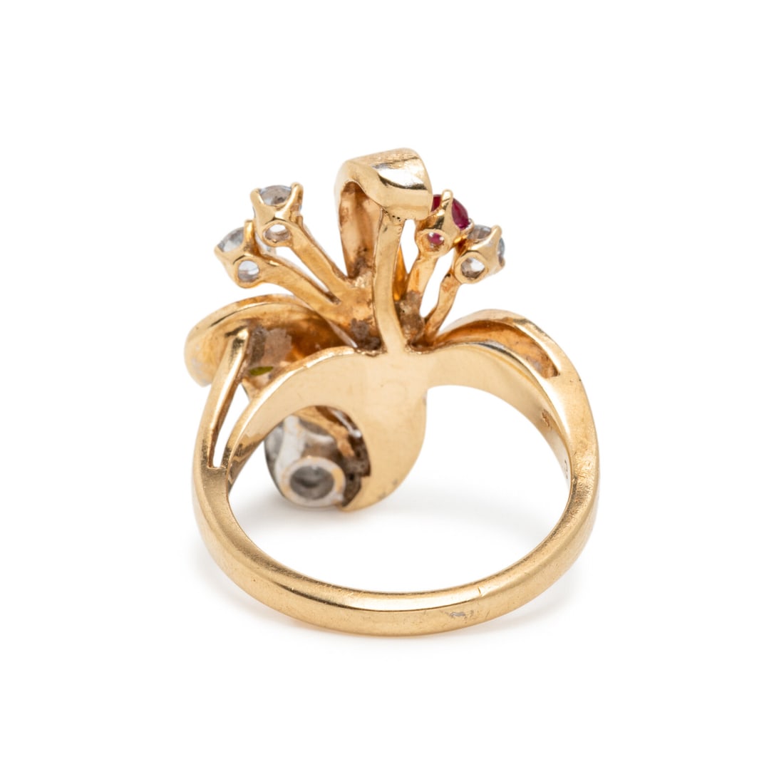 YELLOW GOLD AND MULTIGEM RING - 3