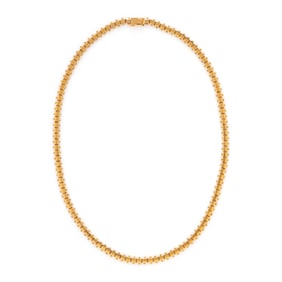 PORTUGUESE, YELLOW GOLD CHAIN NECKLACE