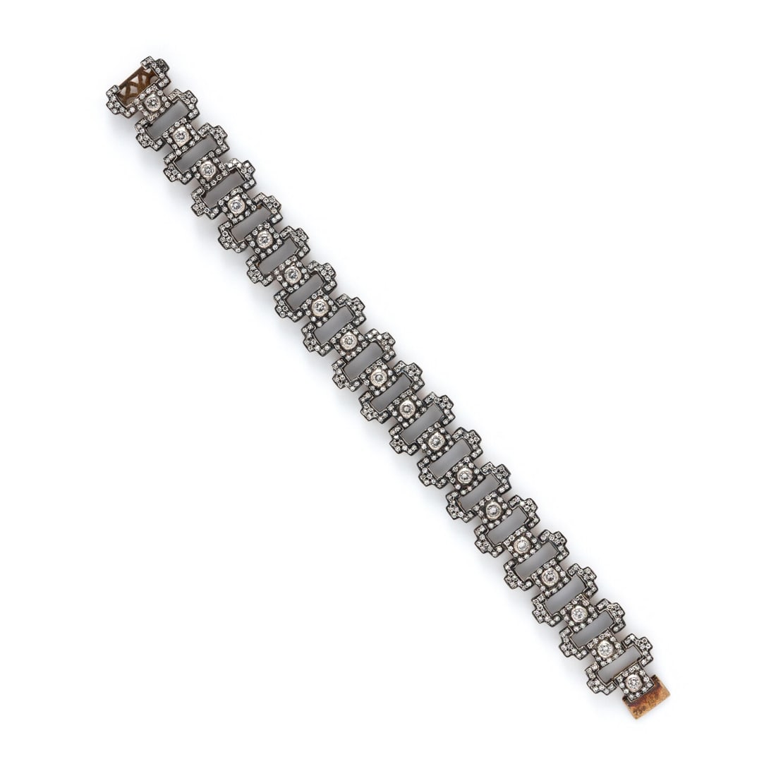 BLACKENED GOLD AND DIAMOND BRACELET (1 of 3)