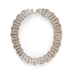 MEXICAN, STERLING SILVER COLLAR NECKLACE