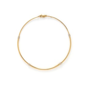 BICOLOR GOLD COLLAR NECKLACE
