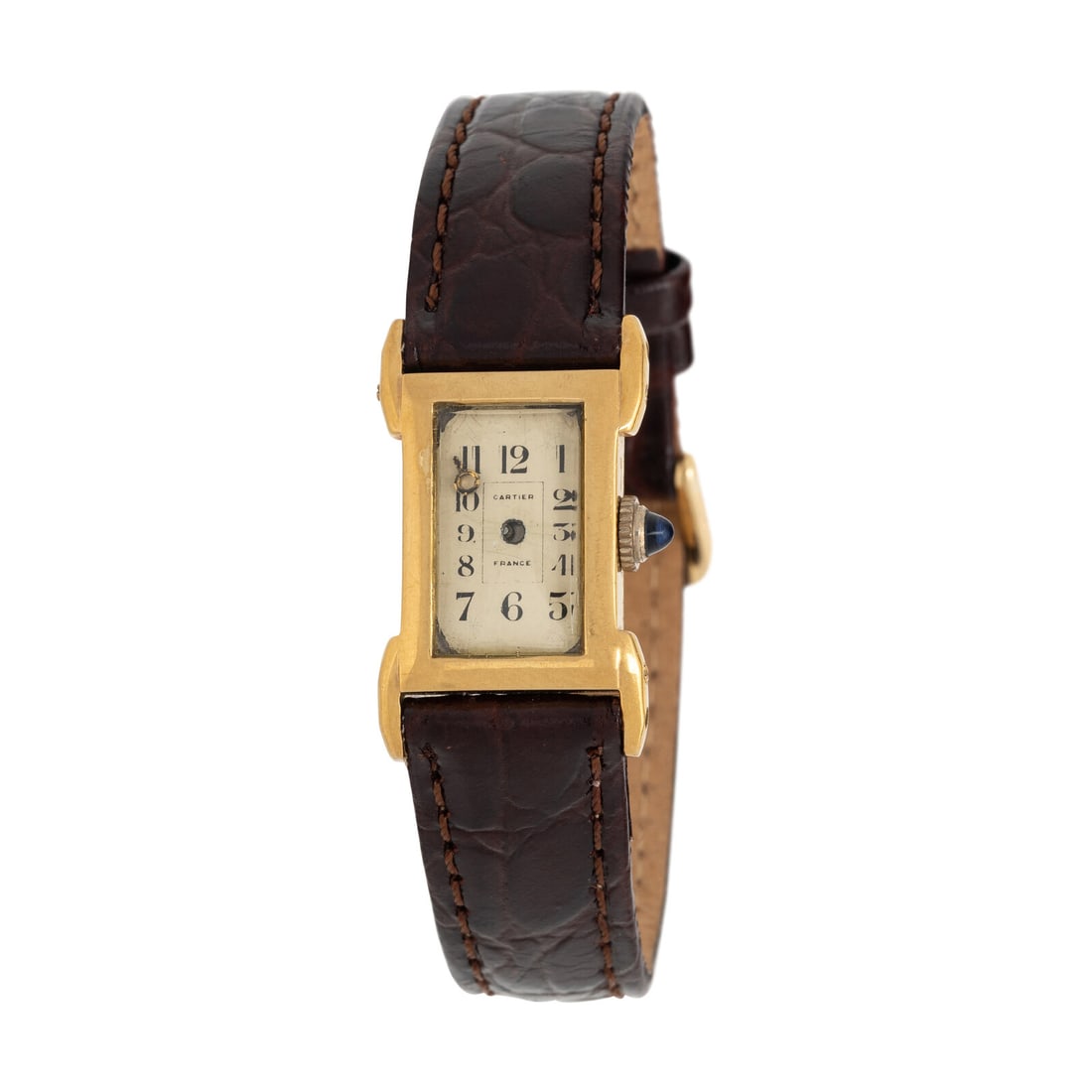 CARTIER, YELLOW GOLD WATCH (1 of 3)