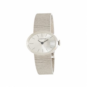 LONGINES, 14K WHITE GOLD WATCH