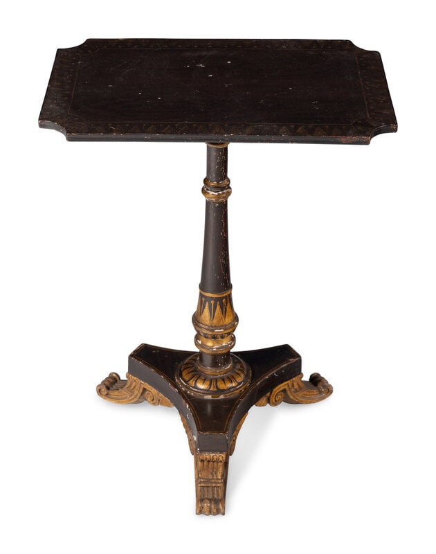 A Regency Grain-Painted and Parcel Gilt Table (1 of 2)