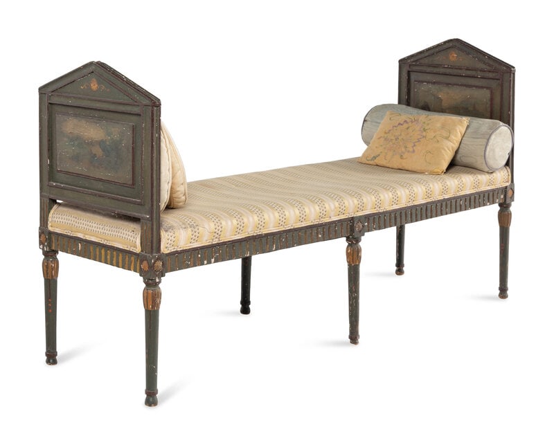 An Italian Painted Long Bench - 2