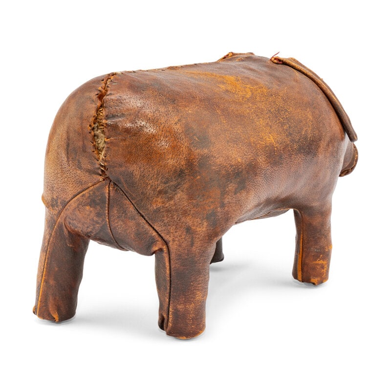 An Omersa Leather Pig-Form Ottoman - 2