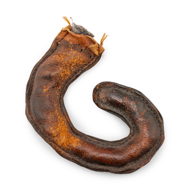 An Omersa Leather Pig-Form Ottoman - 3