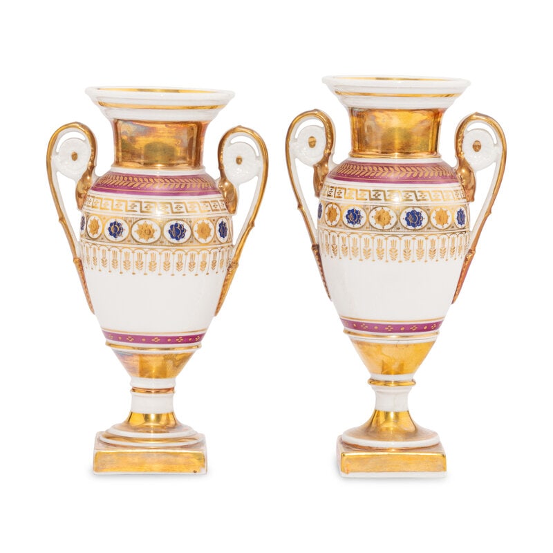 A Near Pair of Paris Porcelain Urns (1 of 2)