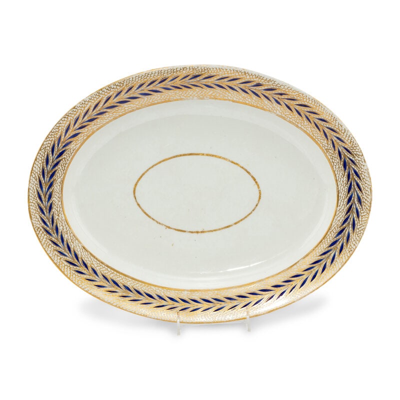 A Large Derby Porcelain Platter (1 of 2)
