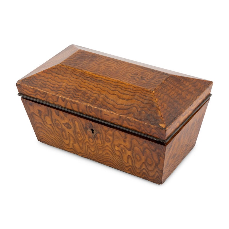 An English Satinwood Tea Caddy (1 of 2)