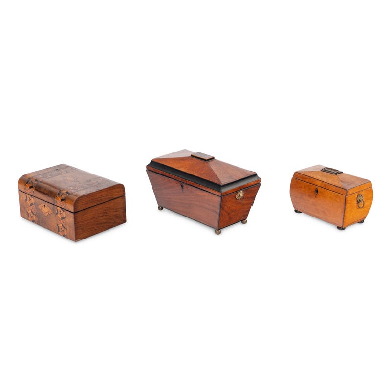 Three English Table Caskets (1 of 2)