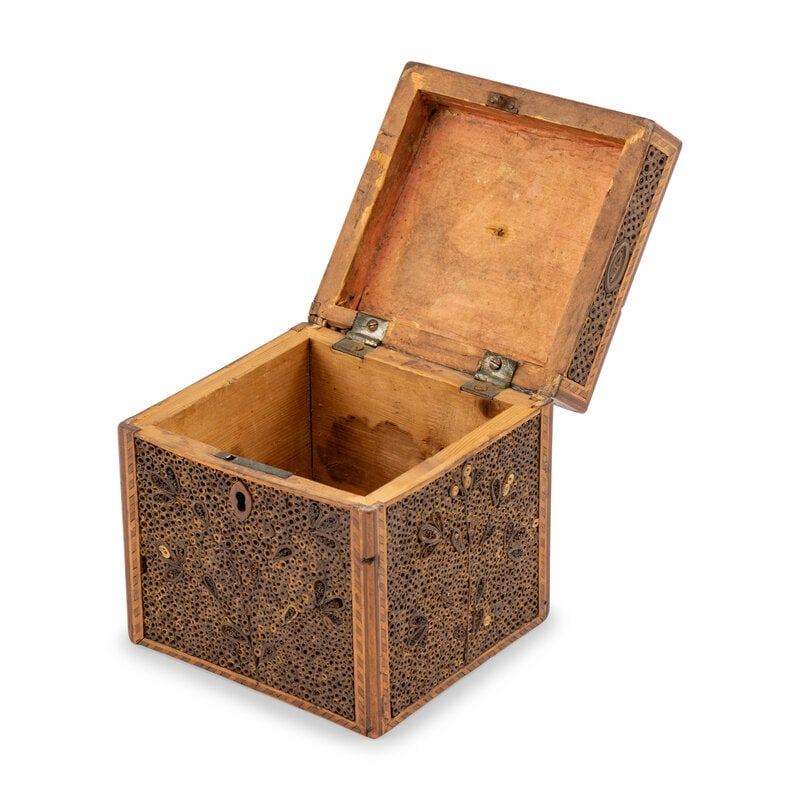 An English Rolled Paper Tea Caddy - 2