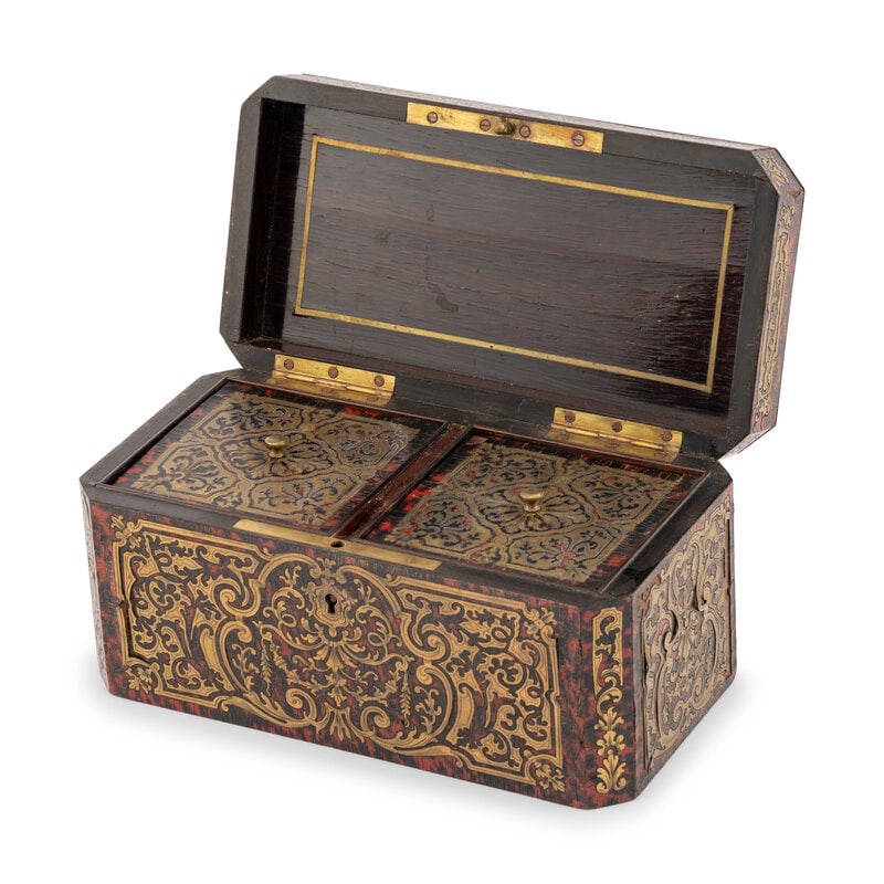 A Napoleon III Boulle Marquetry Tea Caddy - 2