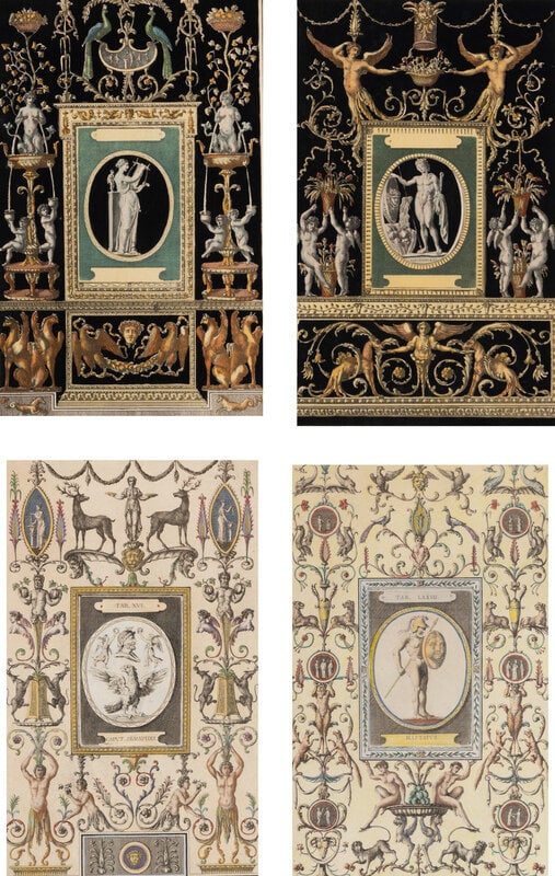 A Set of Four Framed Engravings of Neoclassical Designs - 2