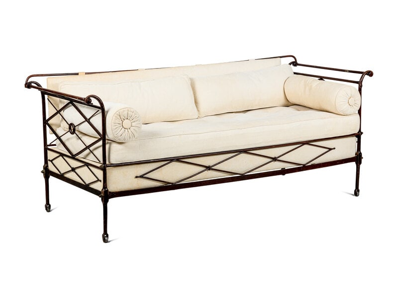 An Empire Style Wrought Iron Daybed - 2