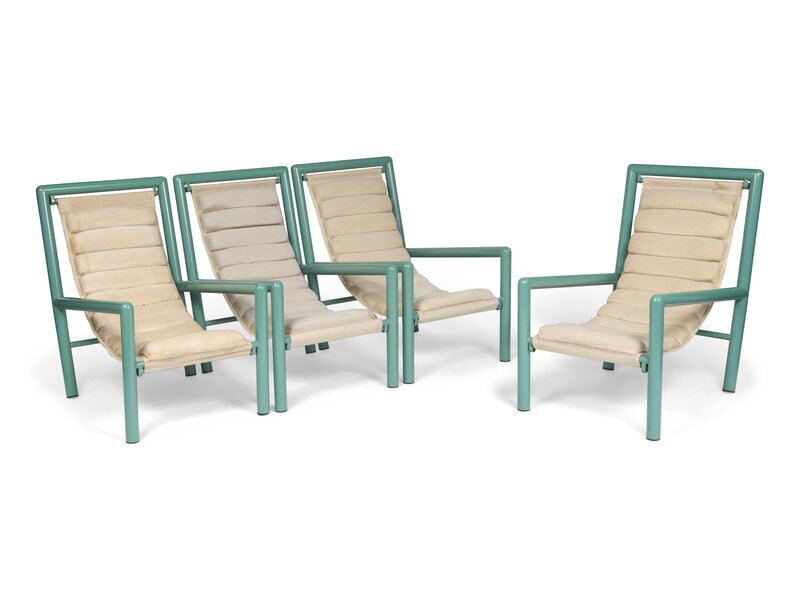 A Set of Four Robert Mallet-Stevens Deck Chairs - 3