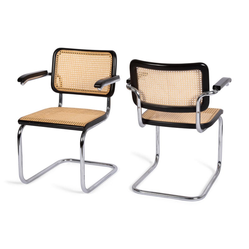 A Pair of Marcel Breuer Cesca Armchairs  - 3