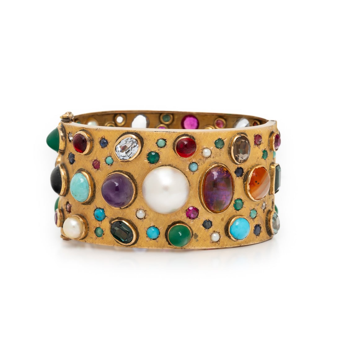 YELLOW GOLD CUFF BRACELET (1 of 2)