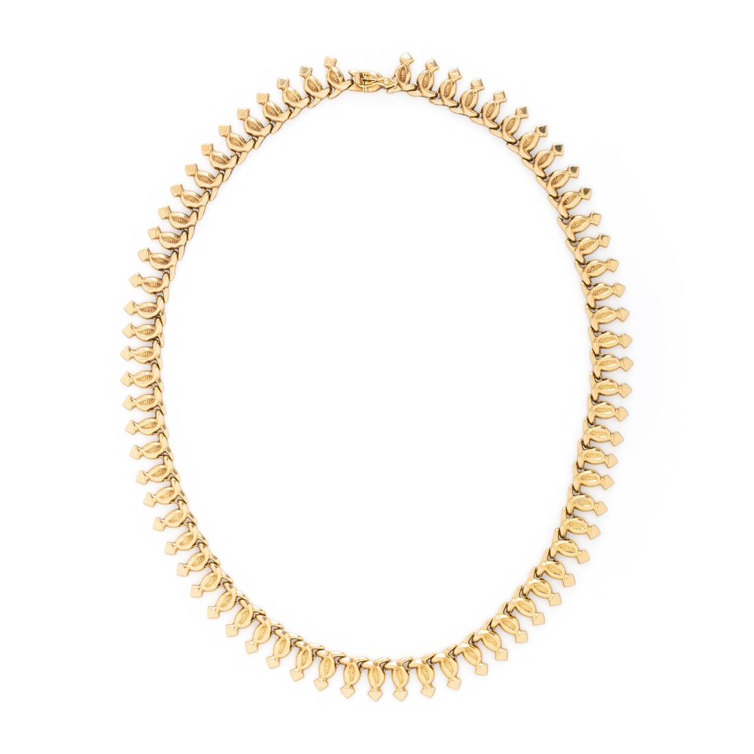 YELLOW GOLD FANCY LINK NECKLACE (1 of 3)