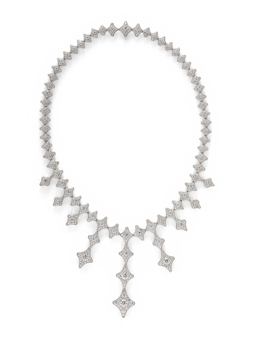 CHIMENTO, DIAMOND AND WHITE GOLD FRINGE NECKLACE (1 of 3)