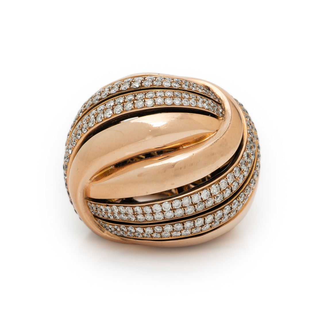 ROSE GOLD AND DIAMOND RING (1 of 3)