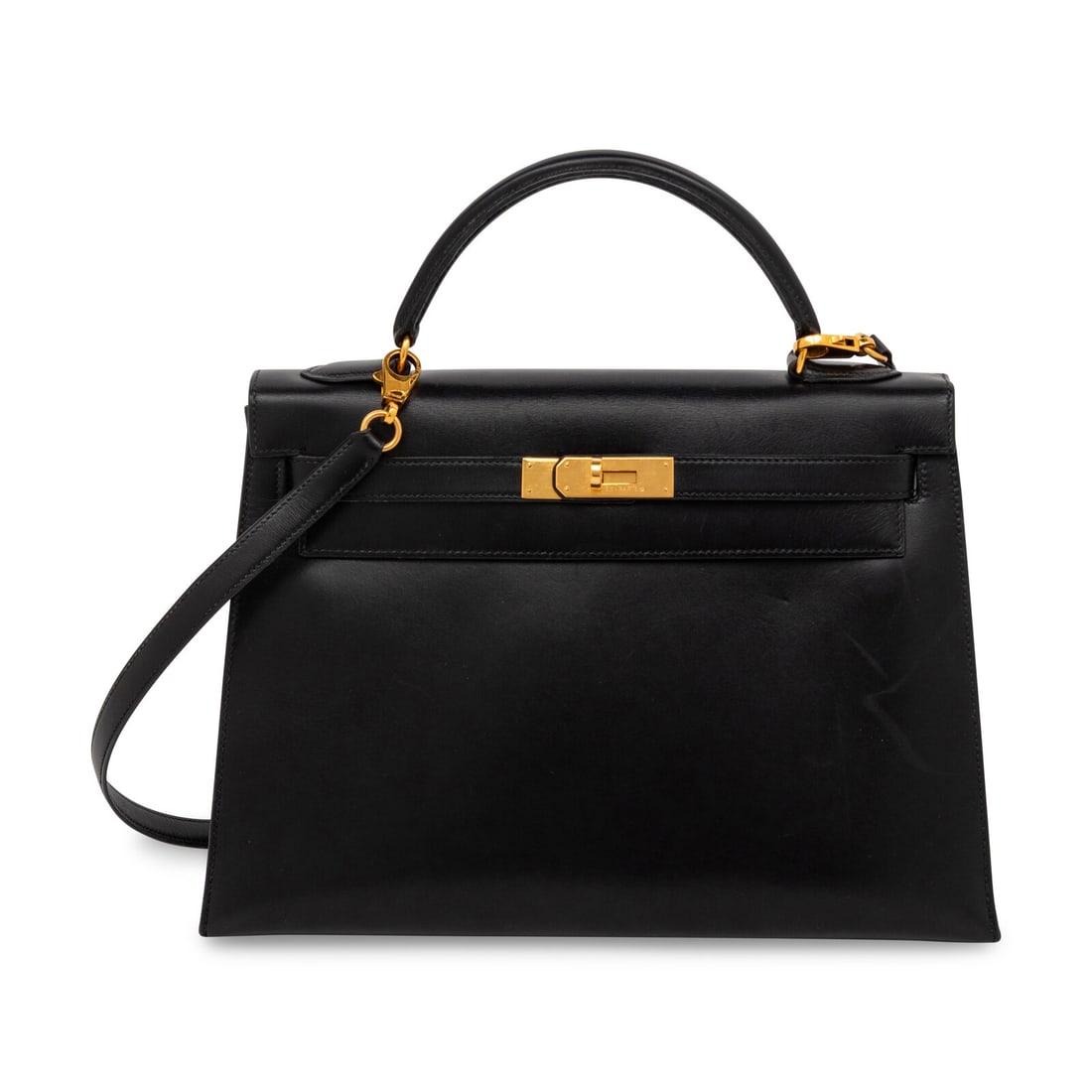 HERMÈS, KELLY 32 IN NOIR BOX LEATHER (1 of 7)