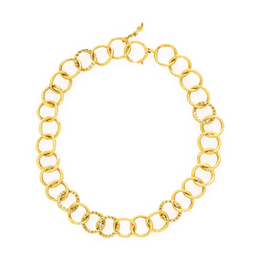 COOMI, HIGH KARAT YELLOW GOLD AND DIAMOND CHAIN NECKLACE (1 of 2)