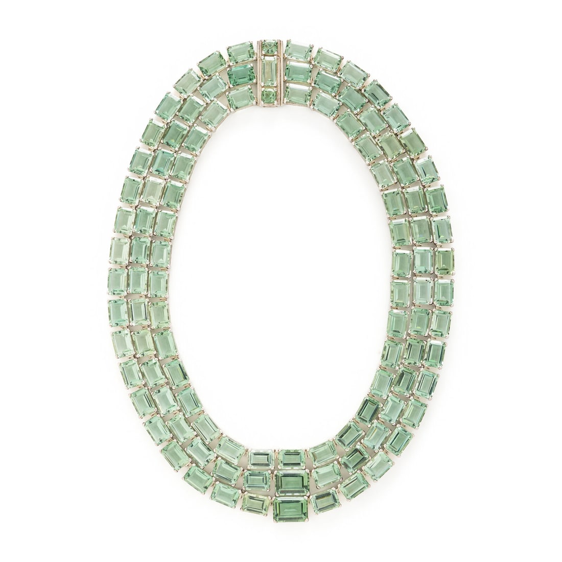 LIME QUARTZ AND STERLING SILVER NECKLACE (1 of 3)