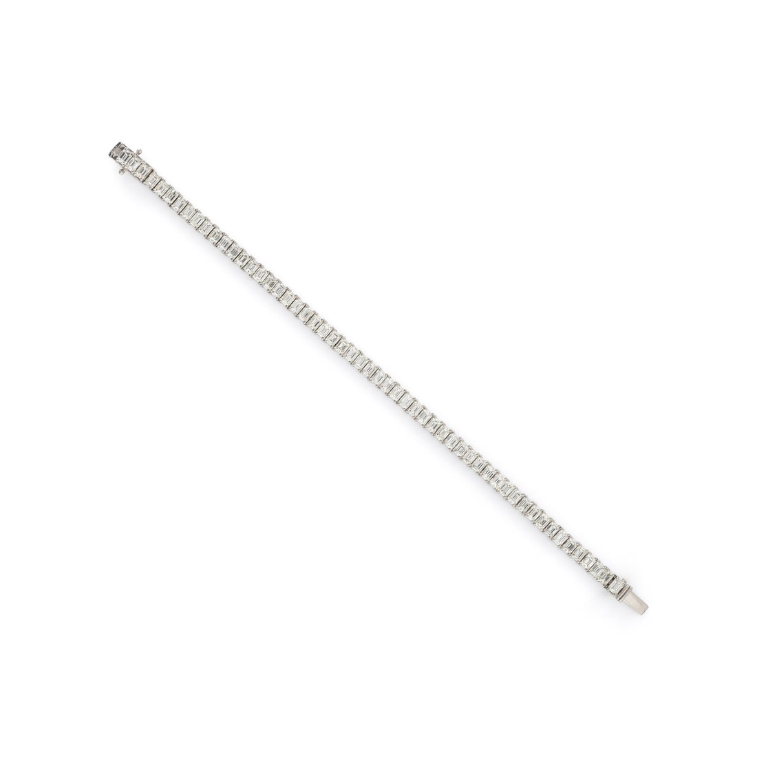 DIAMOND AND PLATINUM LINE BRACELET (1 of 3)