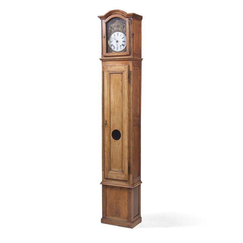 A French Provincial Mahogany Tall Case Clock (Regulateur) - 2