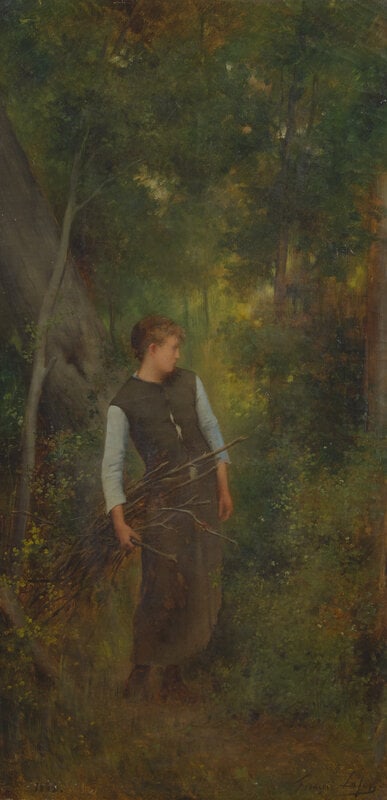 Francois Lafon (French, 1846-1920) Untitled (Gathering Sticks), 1882 - 2