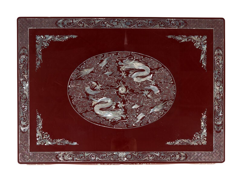 A Chinese Export Mother-of-Pearl Inlaid Low Table - 3