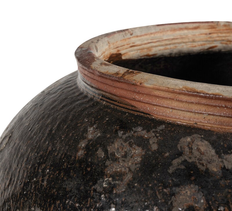 A Large Chinese Glazed Stoneware Storage Jar - 2