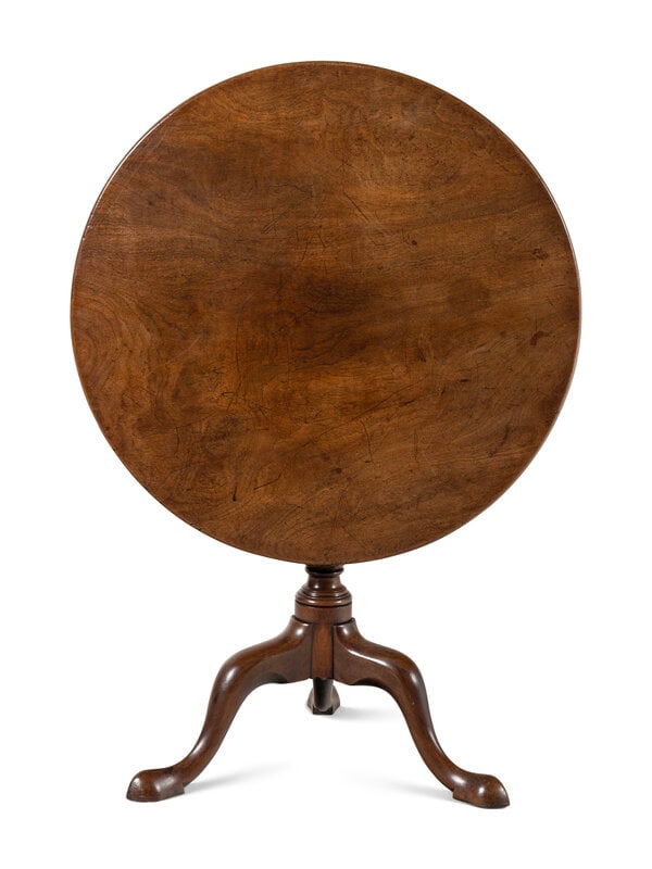 A George III Mahogany Tilt-Top Tea Table (1 of 7)