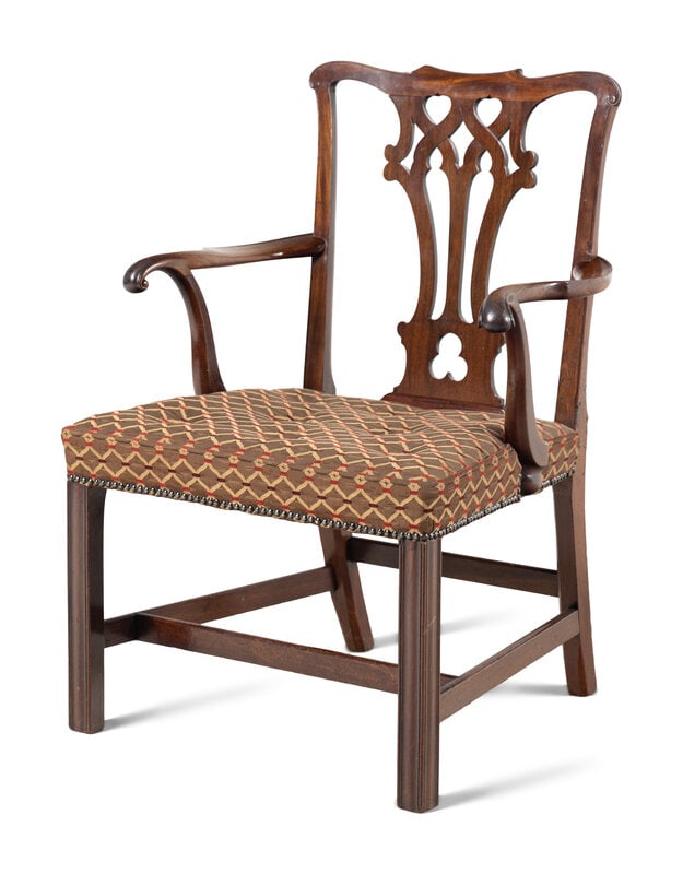 A George III Mahogany Armchair - 2