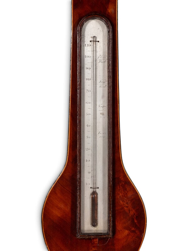 A George III Mahogany Wheel Barometer - 2