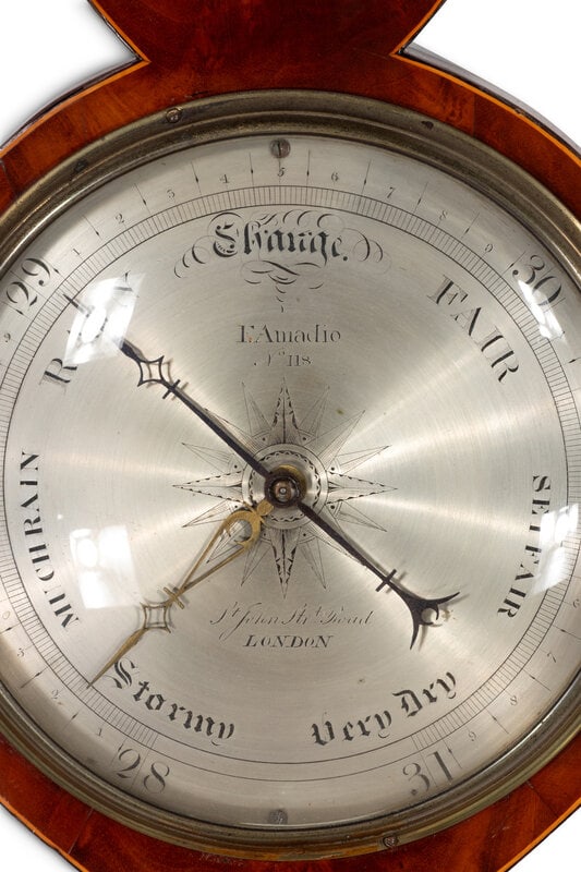 A George III Mahogany Wheel Barometer - 3