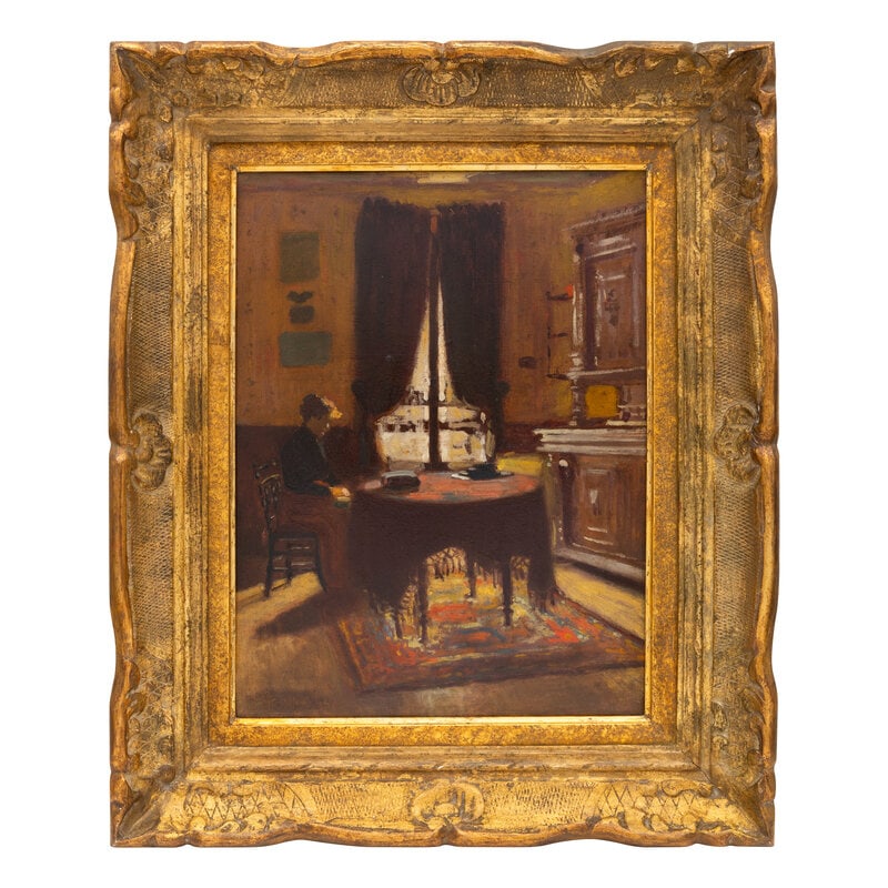 French School, 20th Century Interior Scene, 1959 (1 of 5)