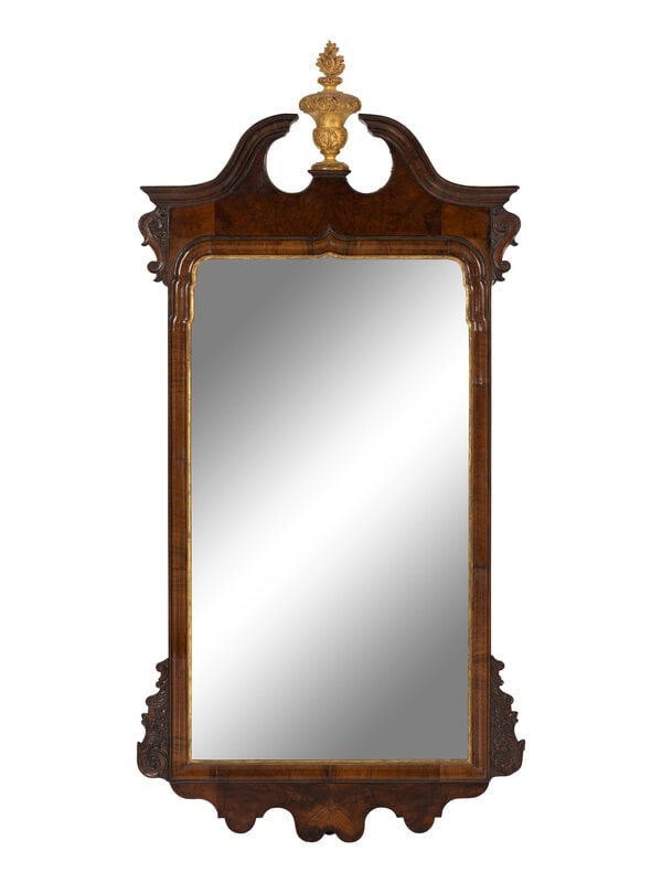A George I Walnut and Parcel-Gilt Mirror (1 of 3)