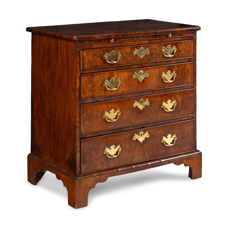 A George II Walnut Bachelor's Chest - 2