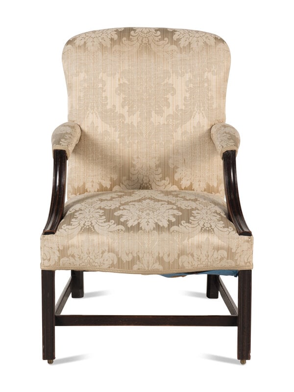 A George III Mahogany Library Chair (1 of 4)