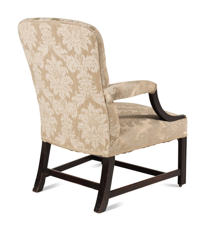 A George III Mahogany Library Chair - 4