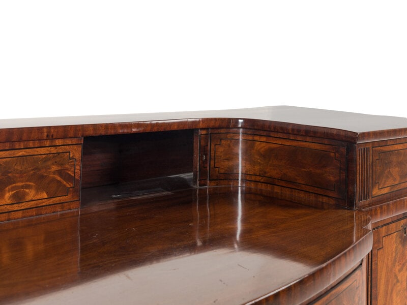 A Regency Mahogany and Parcel Ebonized Sideboard - 4