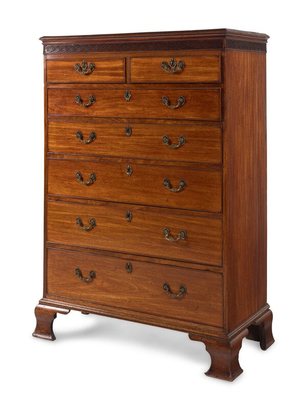 A George III Mahogany High Chest of Drawers - 3