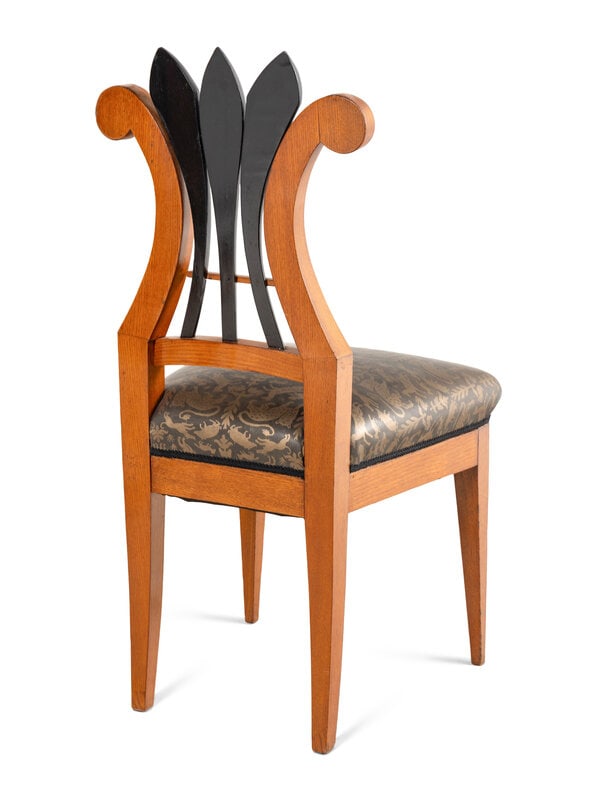 Four Biedermeier Part Ebonized Side Chairs - 4