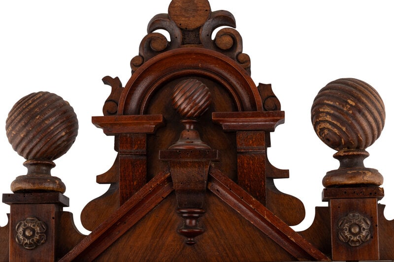 A Continental Walnut Regulator Clock - 3