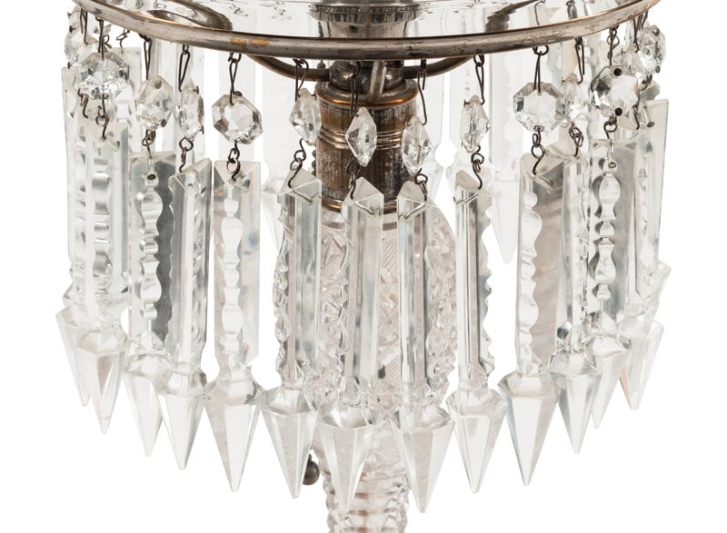 An American Cut Glass Table Lamp - 2