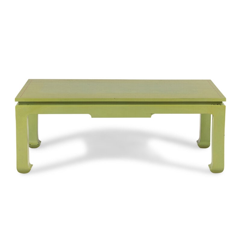 A Chinese Style Green Lacquered Low Table (1 of 2)