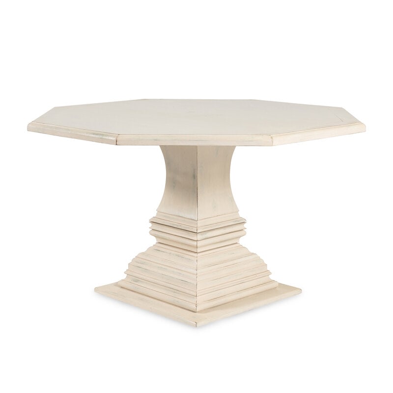 A Cream Painted Octagonal Center Table (1 of 2)
