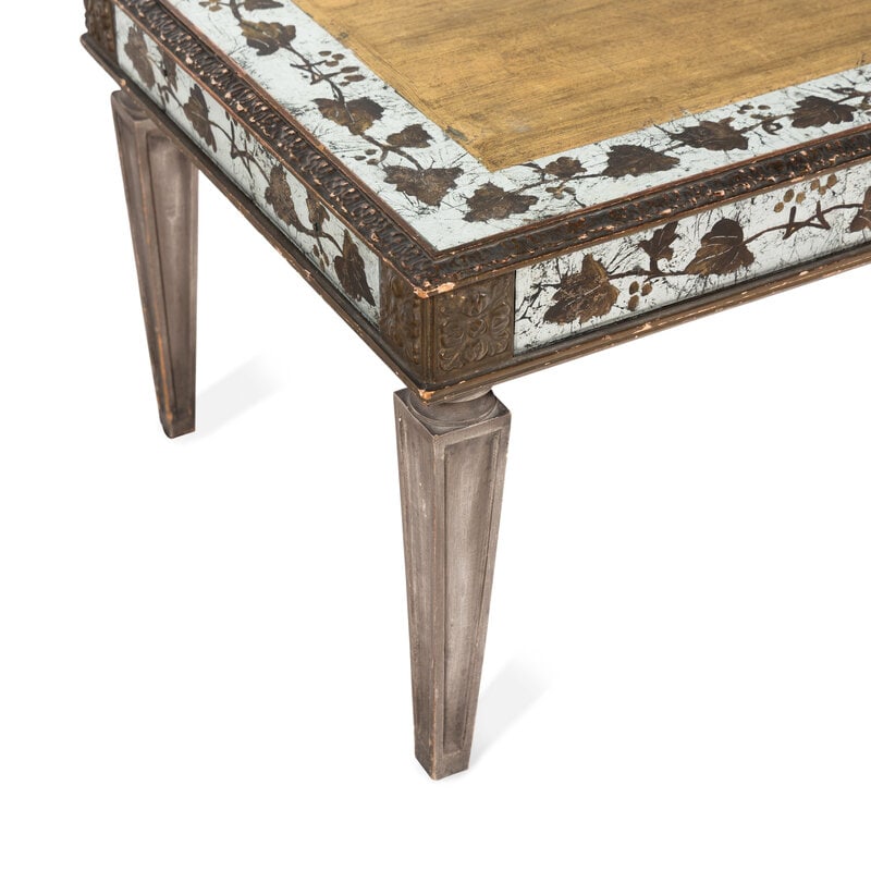 A Painted and Églomisé Low Table - 2